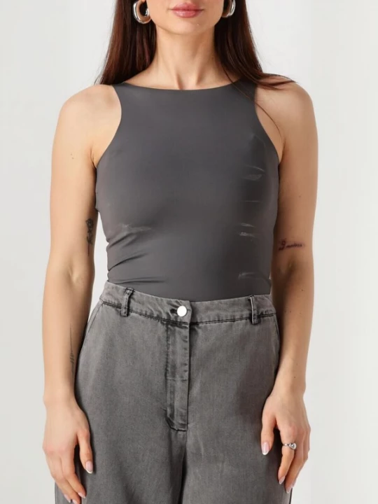 Foto van product Coster Copenhagen Top ' CC Heart ' antraciet