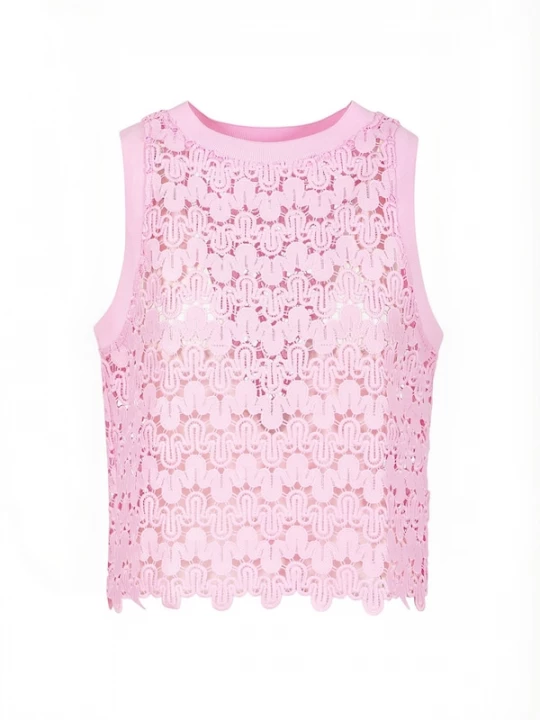 Foto van product Coster Copenhagen Top ' Lace ' rosé