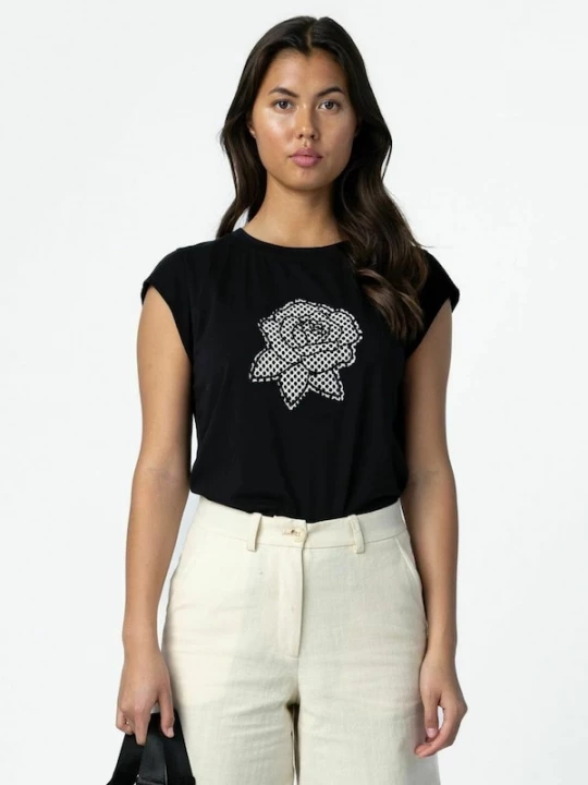 Foto van product Coster Copenhagen Top ' Mesh ' zwart