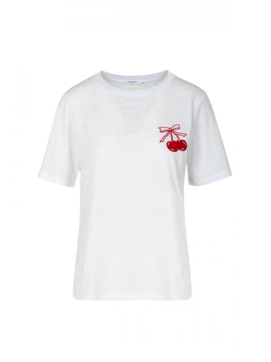 Foto van product Coster Copenhagen Top ' MINI CHERRY ' wit