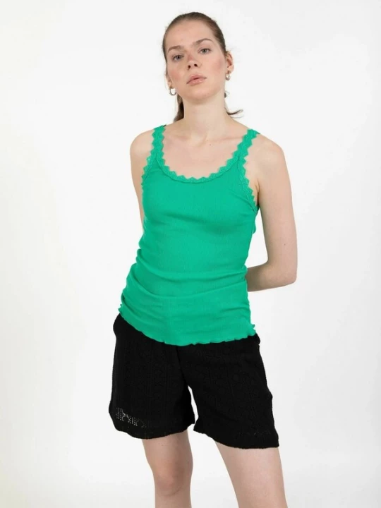 Foto van product Coster Copenhagen Top ' POPPY ' smaragd