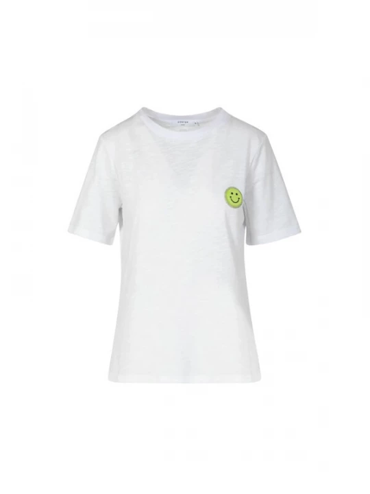 Foto van product Coster Copenhagen Top ' SMILE ' wit