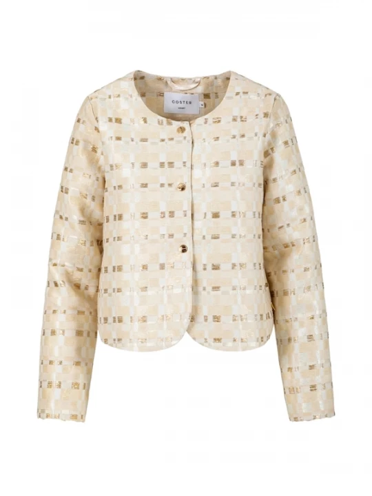 Foto van product Coster Copenhagen Tussenjas ' Shimmer ' wit