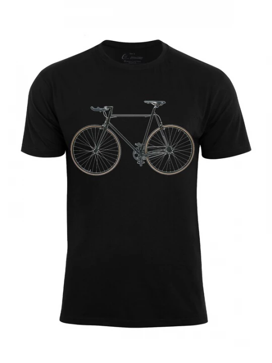 Foto van product Cotton Prime Shirt 'Bike - Fahrrad' bruin / donkergroen / zwart / wit