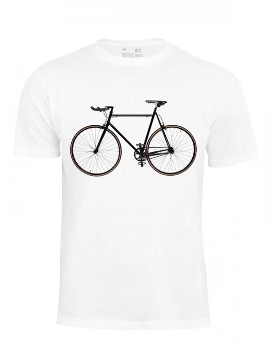 Foto van product Cotton Prime Shirt 'Bike - Fahrrad' zwart / wit