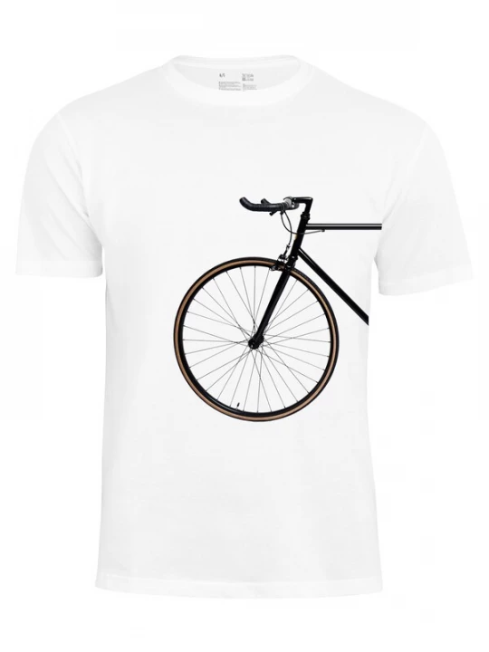 Foto van product Cotton Prime Shirt 'Bike Lover' zwart / wit