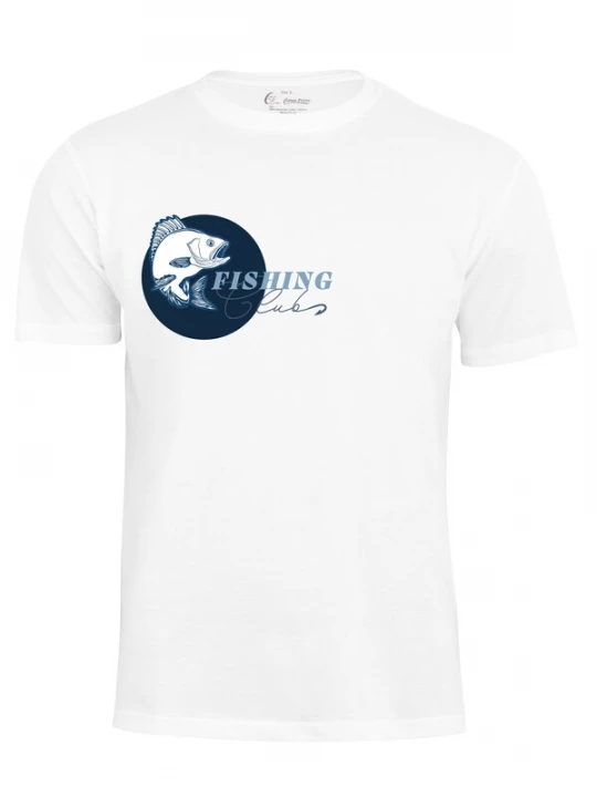 Foto van product Cotton Prime Shirt 'Fishing Club' blauw / navy / wit