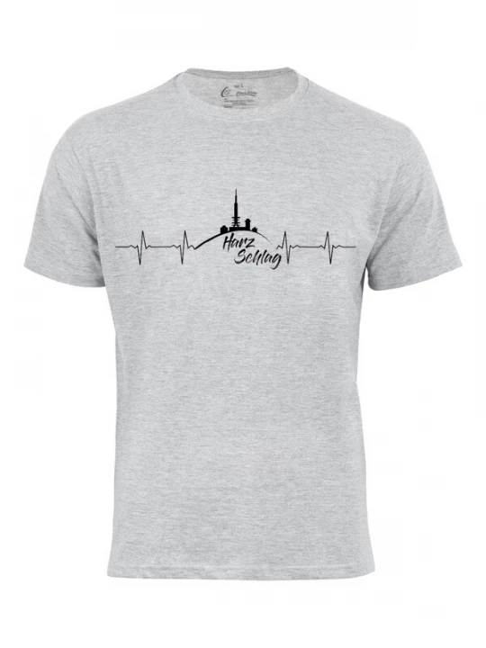 Foto van product Cotton Prime Shirt 'Harzschlag' lichtgrijs / zwart