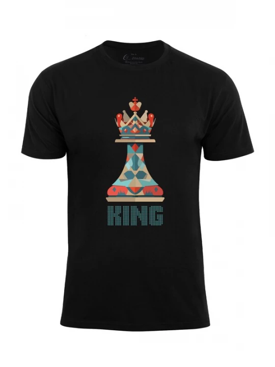Foto van product Cotton Prime Shirt 'King' donkergeel / spar / knalrood / zwart