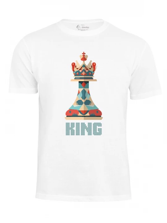 Foto van product Cotton Prime Shirt 'King' lichtblauw / spar / knalrood / wit