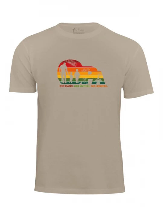 Foto van product Cotton Prime Shirt 'Opa Legende der Enkel' beige / groen / oranje / rood