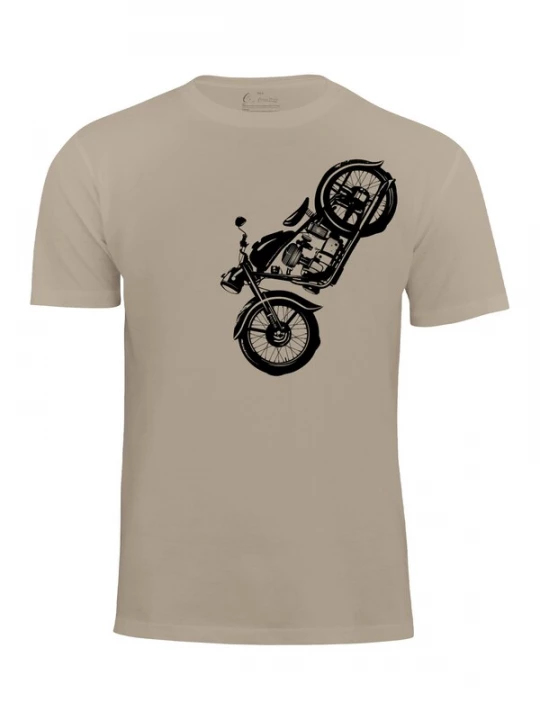 Foto van product Cotton Prime Shirt 'Vintage Motorcycle' beige