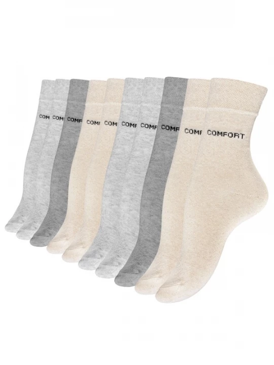 Foto van product Cotton Prime Sokken beige / grijs / donkergrijs