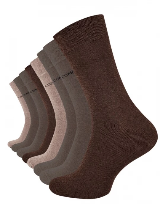 Foto van product Cotton Prime Sokken 'Comfort' beige gemêleerd / bruin / taupe