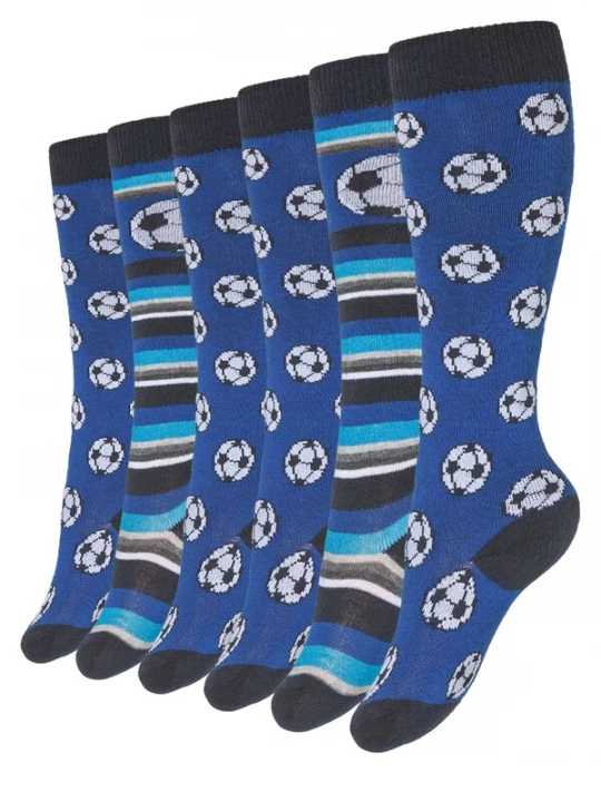 Foto van product Cotton Prime Sokken lichtblauw / donkerblauw / zwart / wit