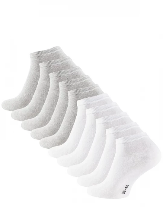 Foto van product Cotton Prime Sokken lichtgrijs / wit