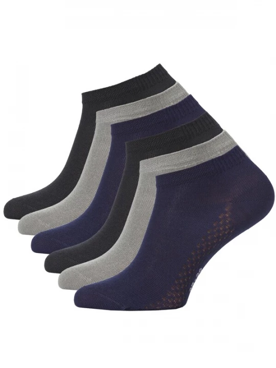 Foto van product Cotton Prime Sokken navy / grijs / zwart