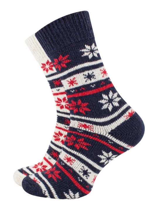 Foto van product Cotton Prime Sokken navy / rood / wolwit