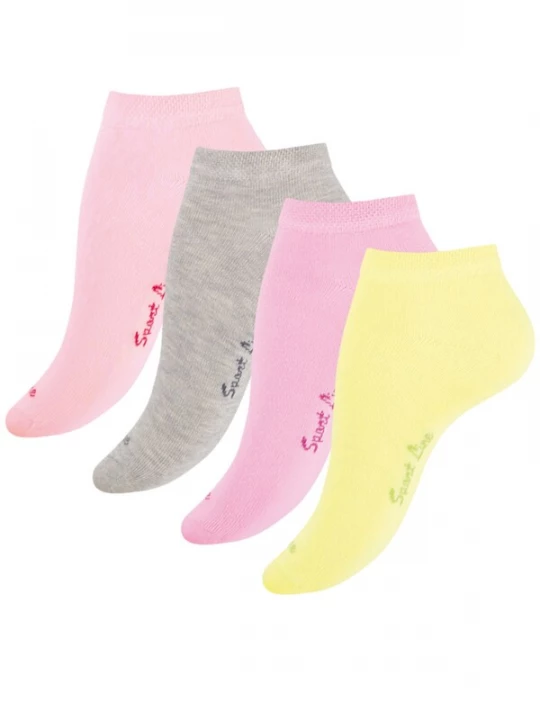 Foto van product Cotton Prime Sokken 'Sport Line' geel / grijs / pink / rosa