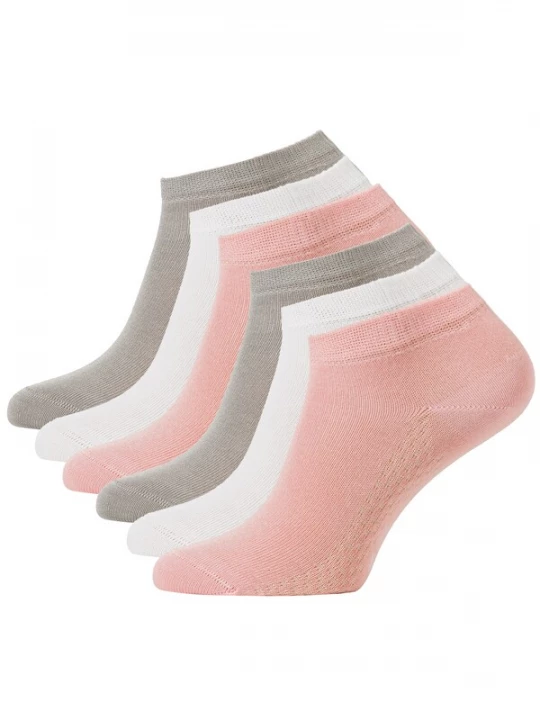 Foto van product Cotton Prime Sokken taupe / rosa / wit