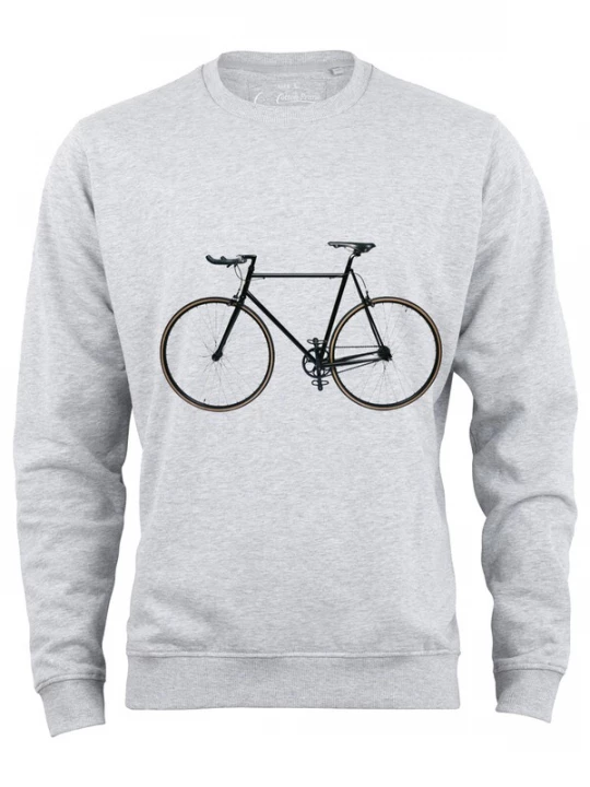 Foto van product Cotton Prime Sweatshirt 'Bike-Fahrrad' brokaat / lichtgrijs / zwart