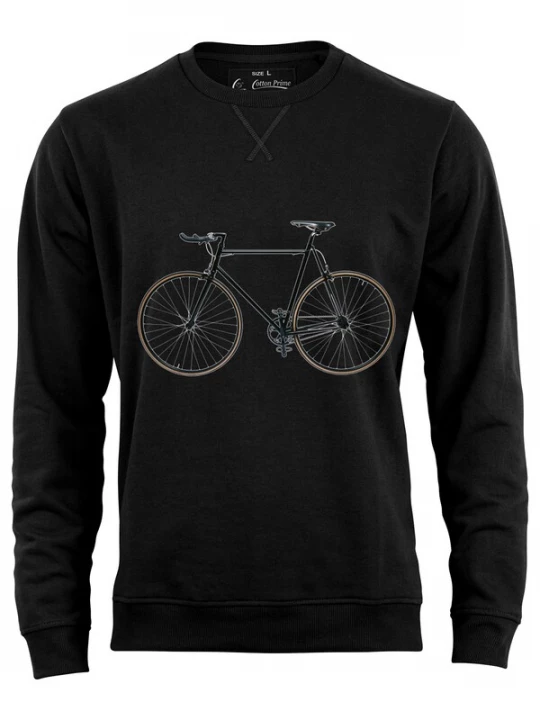 Foto van product Cotton Prime Sweatshirt 'Bike-Fahrrad' bruin / zwart / wit
