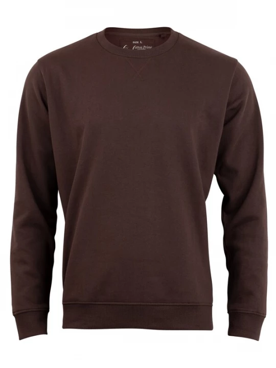 Foto van product Cotton Prime Sweatshirt donkerbruin