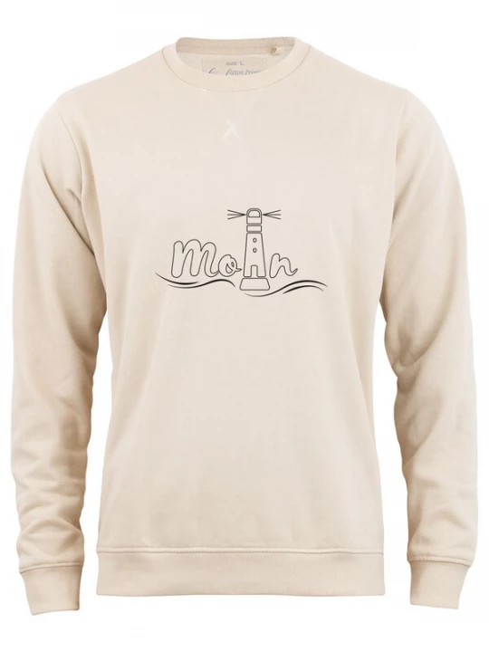 Foto van product Cotton Prime Sweatshirt 'Leuchtturm Moin' beige