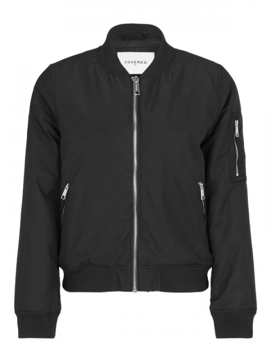 Foto van product Covered Tussenjas 'BONNIE 2' zwart