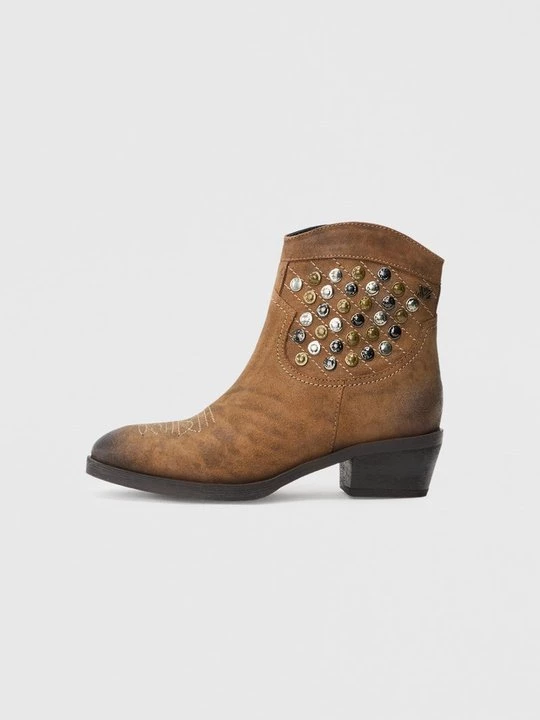 Foto van product Cowboy- / Bikerlaarsjes Lazamani bruin