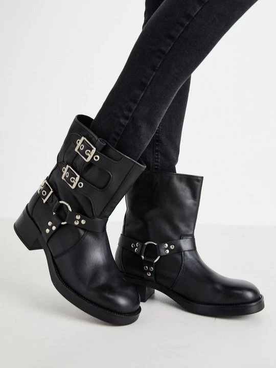 Foto van product Cowboy- / Bikerlaarsjes Steve Madden zwart