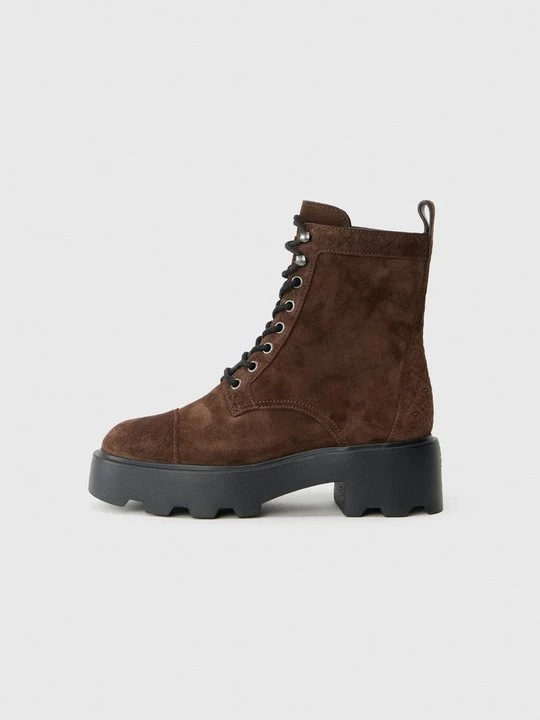 Foto van product Cowboy- / Bikerlaarsjes Tory Burch crème