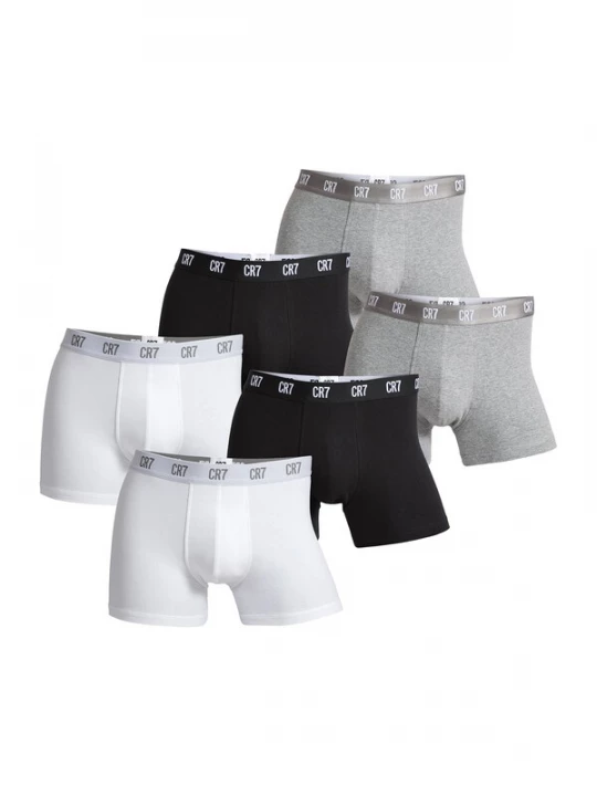 Foto van product CR7 - Cristiano Ronaldo Boxershorts ' BASIC ' grijs gemêleerd / zwart / wit