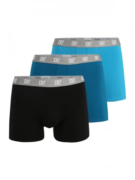 Foto van product CR7 - Cristiano Ronaldo Boxershorts blauw / cyaan blauw / grijs / zwart