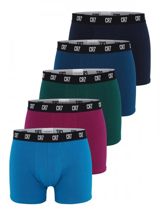 Foto van product CR7 - Cristiano Ronaldo Boxershorts blauw / donkergroen / donkerroze / zwart