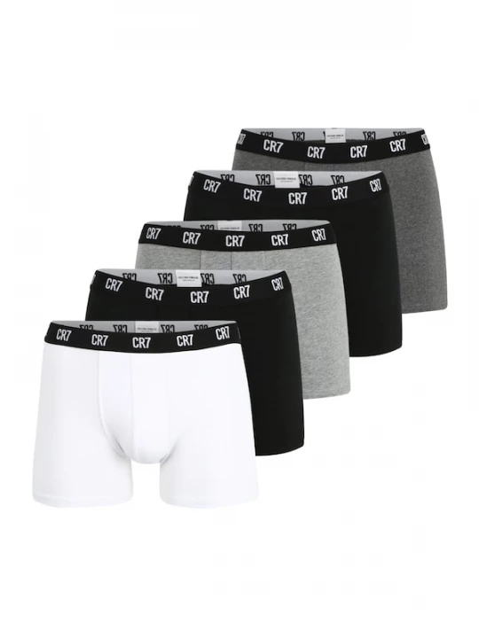 Foto van product CR7 - Cristiano Ronaldo Boxershorts donkergrijs / grijs gemêleerd / zwart / wit