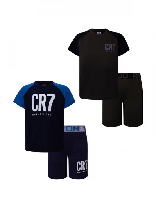 Foto van product CR7 - Cristiano Ronaldo Nachtkledij ' Basic Short ' blauw / donkerblauw / zwart