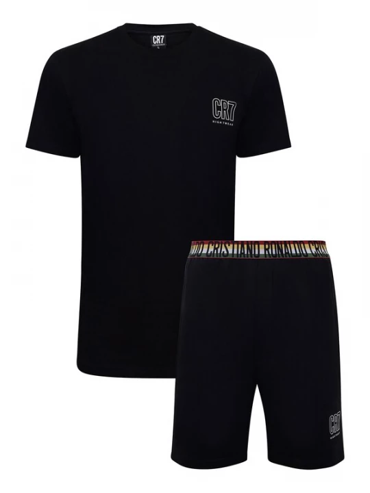 Foto van product CR7 - Cristiano Ronaldo Pyjama kort 'World Cup Edition' zwart / wit