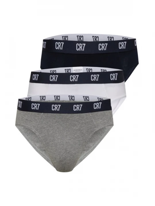Foto van product CR7 - Cristiano Ronaldo Slip nachtblauw / grijs gemêleerd / wit