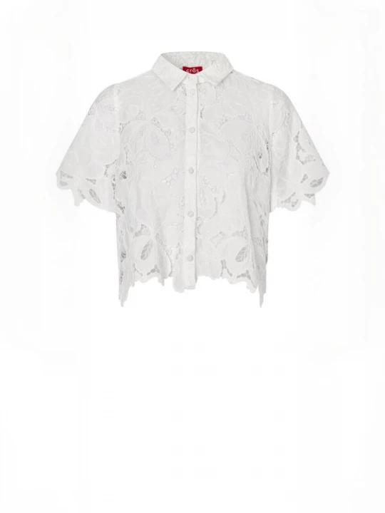 Foto van product Crās Shirt ' Floricras ' wit