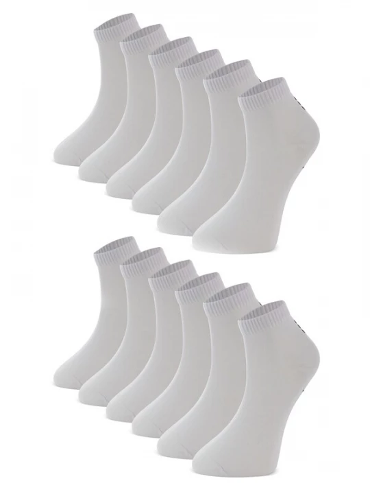 Foto van product Crea Socks Enkelsokken 'Regular Socks White' wit