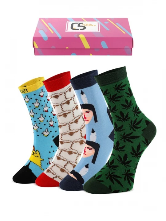 Foto van product Crea Socks Sokken 'Bunt' gemengde kleuren