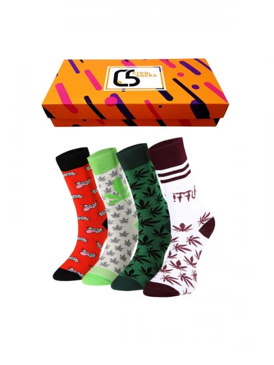 Foto van product Crea Socks Sokken 'Puff' gemengde kleuren