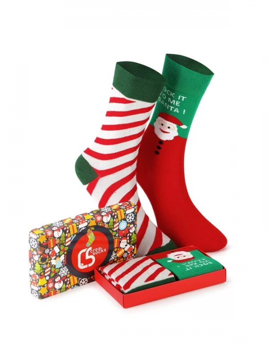 Foto van product Crea Socks Sokken 'Weihnachten Santa' gemengde kleuren