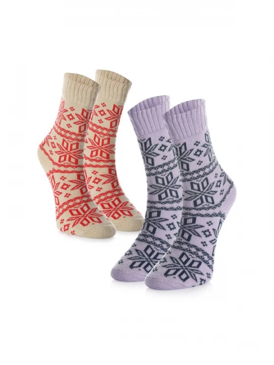 Foto van product Crea Socks Sokken 'Winter' gemengde kleuren