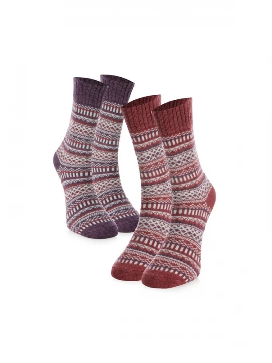 Foto van product Crea Socks Sokken 'Winter' gemengde kleuren