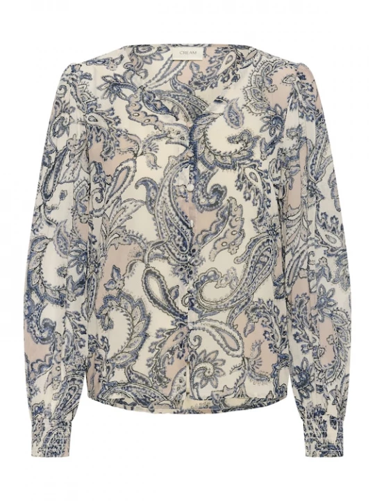 Foto van product Cream Blouse 'Bea' gemengde kleuren / eierschaal