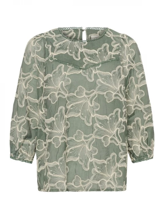 Foto van product Cream Blouse beige / groen