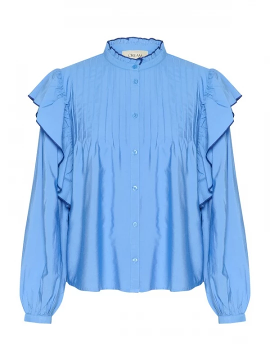 Foto van product Cream Blouse 'CR Ivy' azuur
