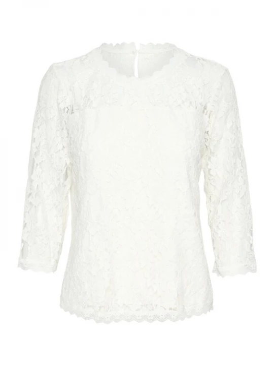 Foto van product Cream Blouse 'CR Kit' wit